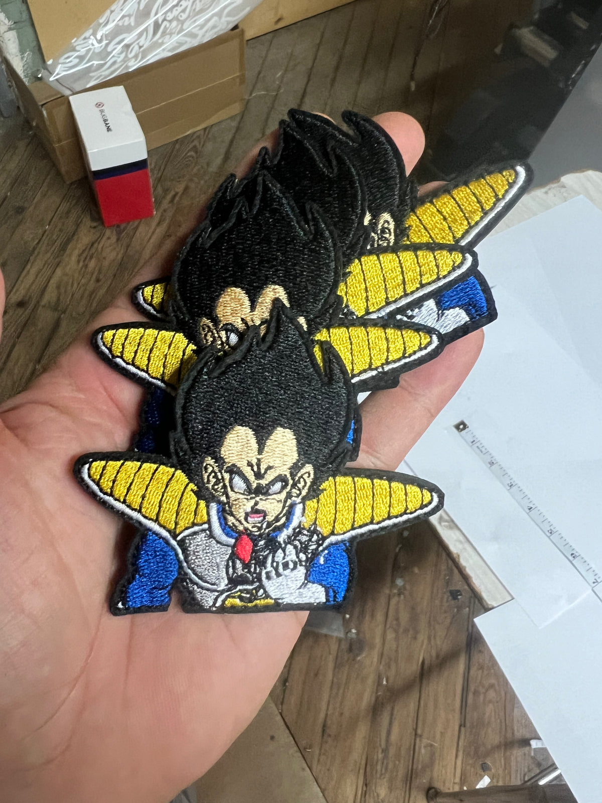 Vegeta Iron-on Embroidery logo