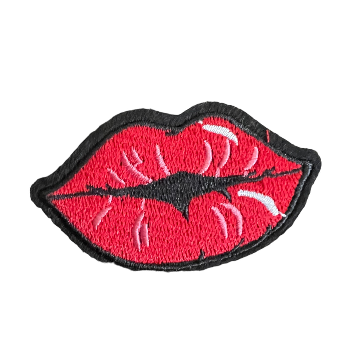 Lip Embroidery Patch