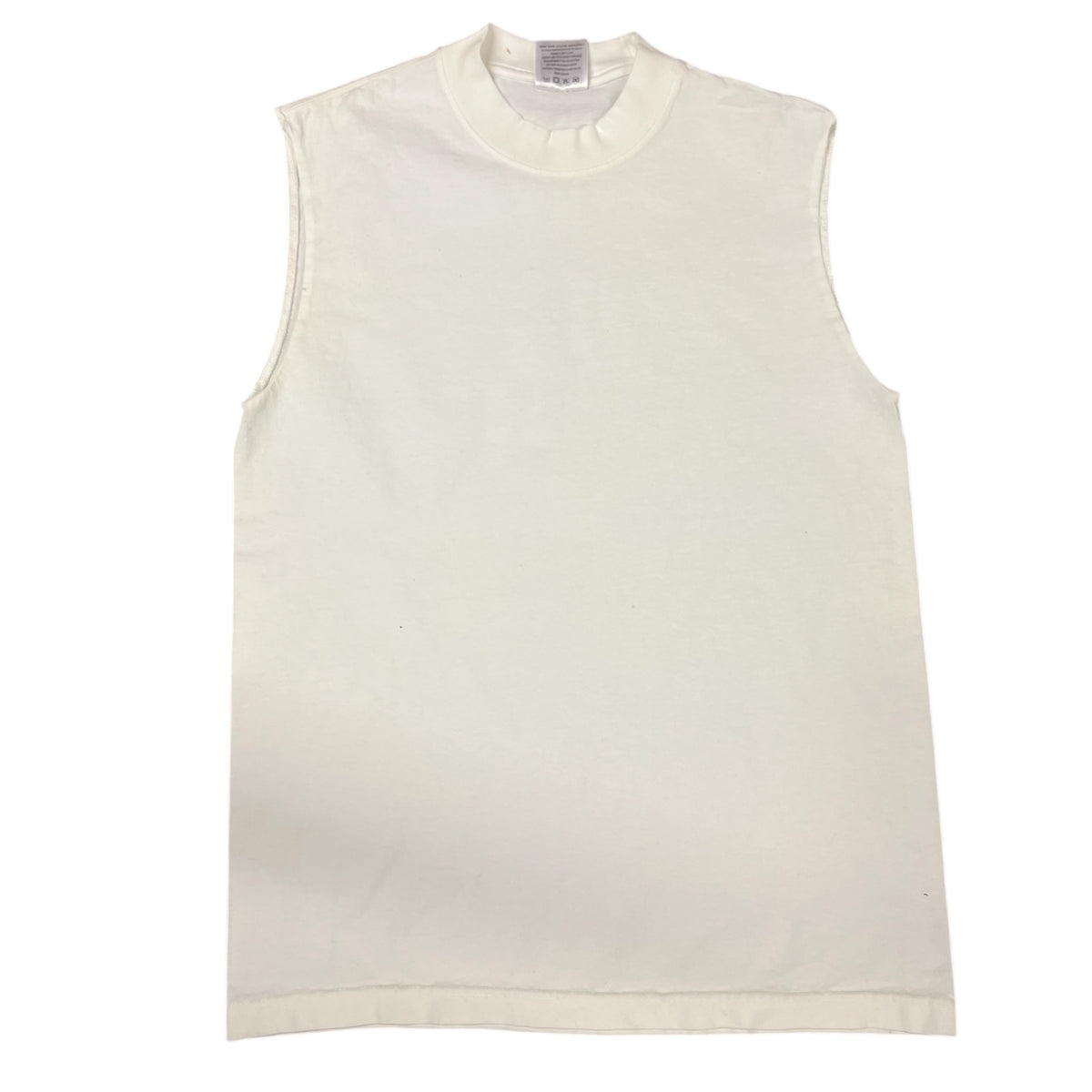 White Sleeveless Oversized T-shirt